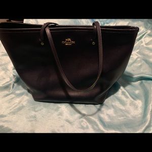 Coach Navy Tote